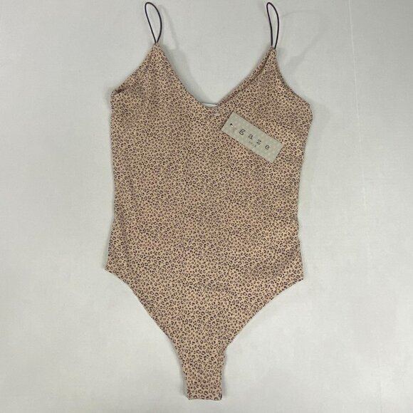 Gaze animal print snap closure bodysuit, XS - Picture 1 of 7
